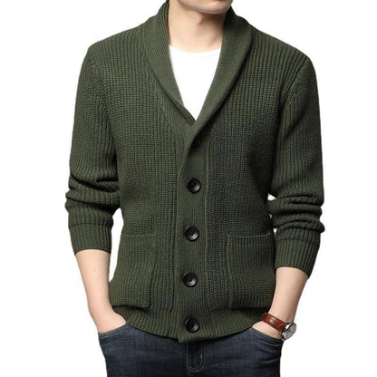 Herren Strickjacke Kuschelig Modern mit Taschen - BerlinGlamour