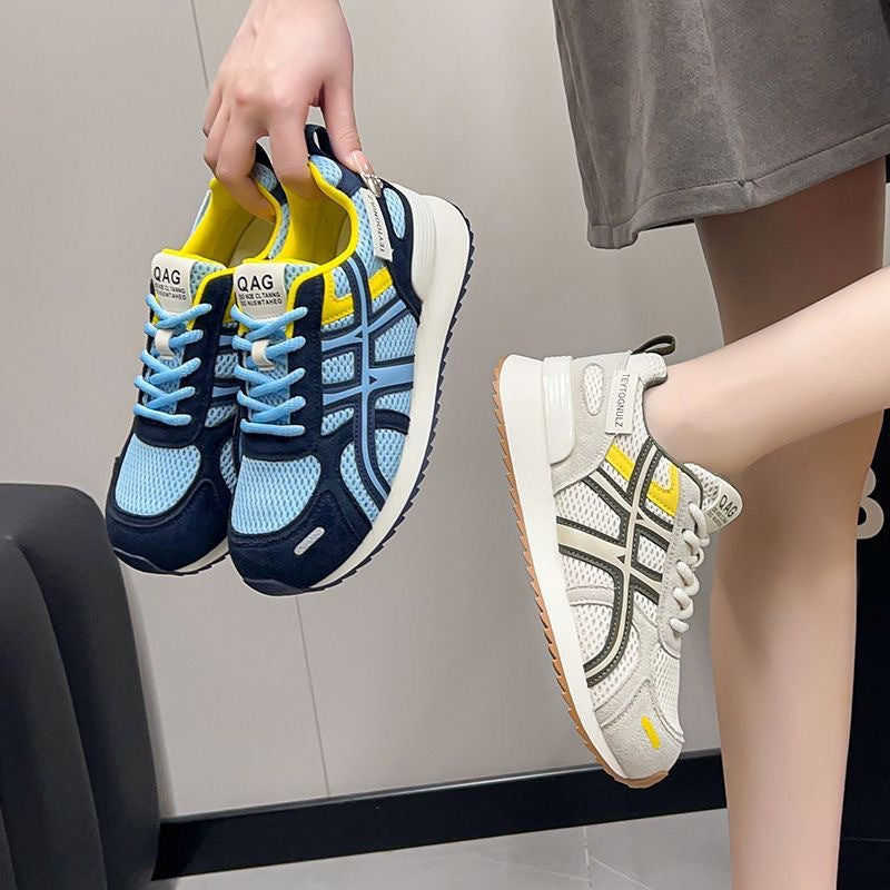 Damen Sportsneaker Atmungsaktiv Mesh Sneaker Bequem