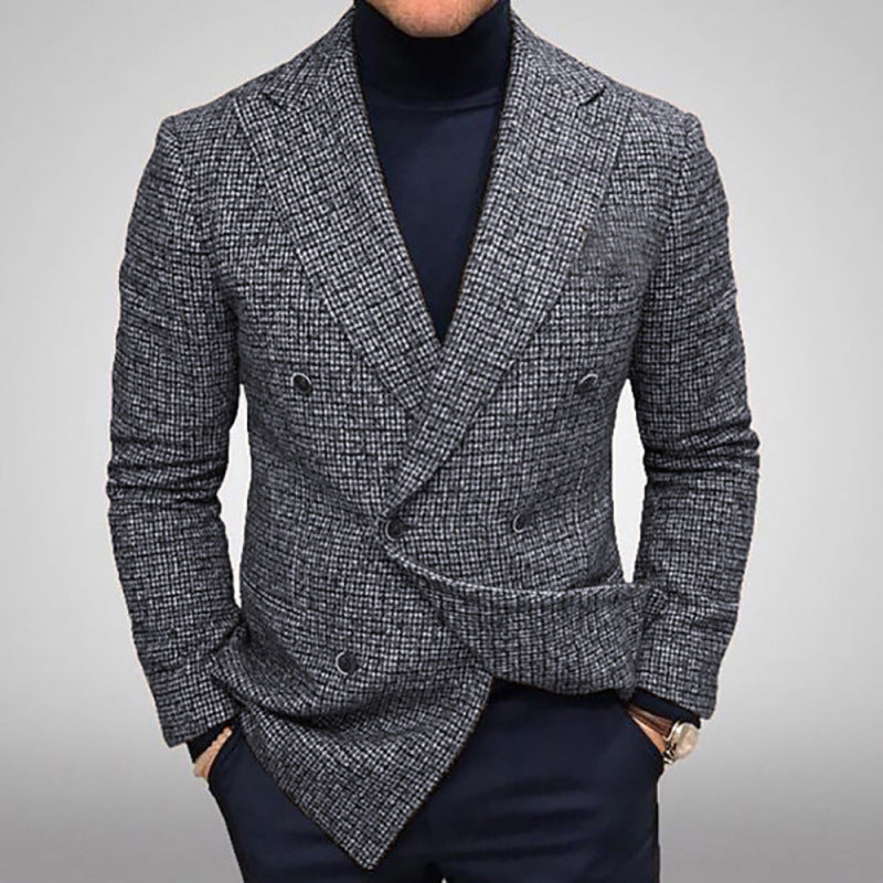 Herren Blazer Doppelreihig Elegant Modern