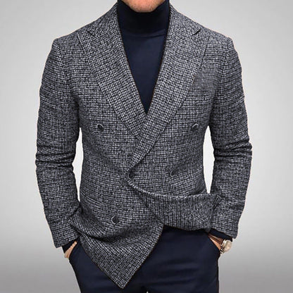 Herren Blazer Doppelreihig Elegant Modern