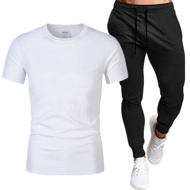 Herren Sportset Trainingsanzug T-Shirt Jogginghose Sportlich
