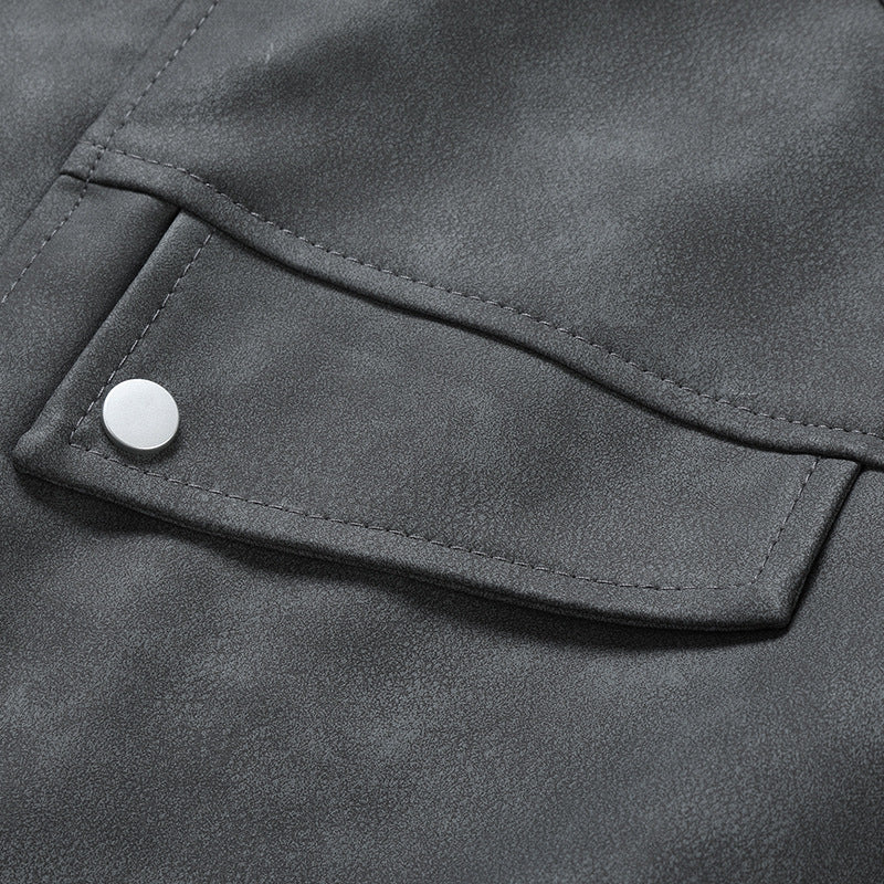 Herren Jacke Lässig Utility Stil Mit Brusttaschen