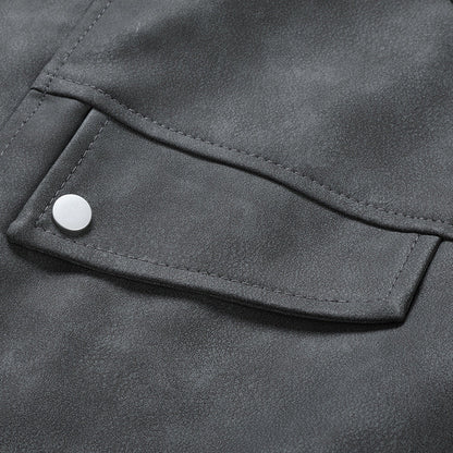 Herren Jacke Lässig Utility Stil Mit Brusttaschen