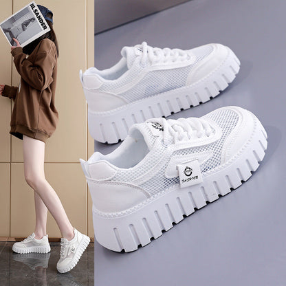 Damen Sneaker Plateau rutschfest atmungsaktiv Sportlich - BerlinGlamour