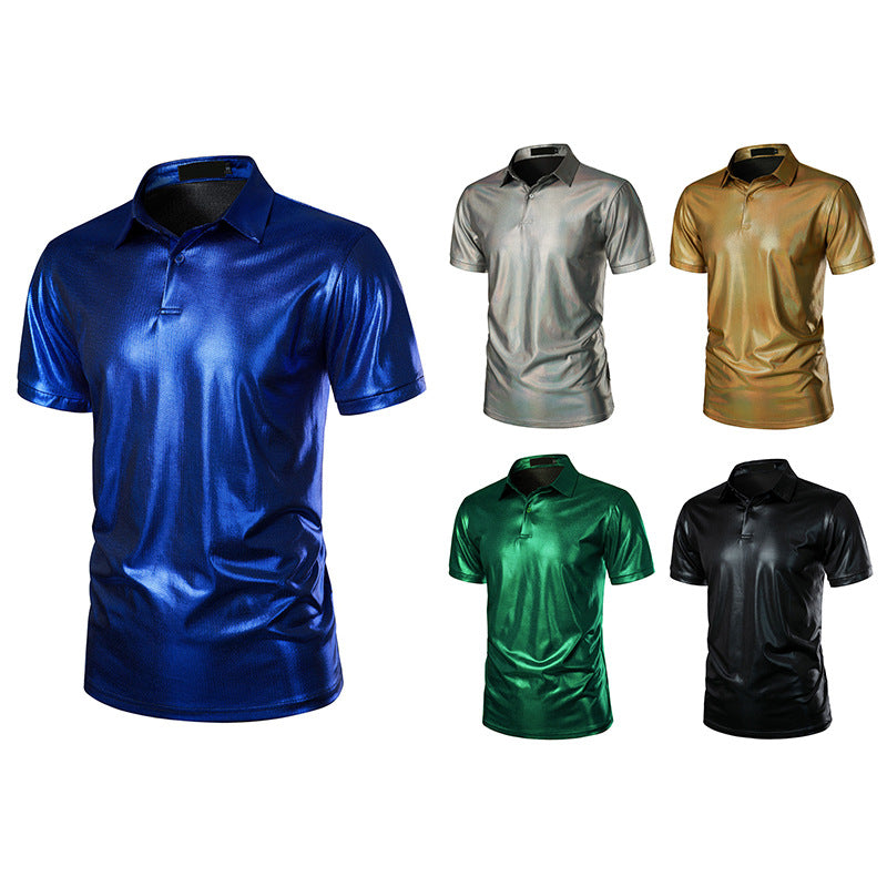 Herren Polohemd Glänzend Hochwertig Modern - BerlinGlamour