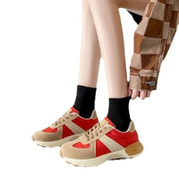 Damen Sneaker Sportlich Bequem Weiß
