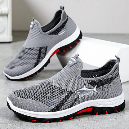 Damen Sneaker Sportlich Atmungsaktiv Slip-On Laufschuhe