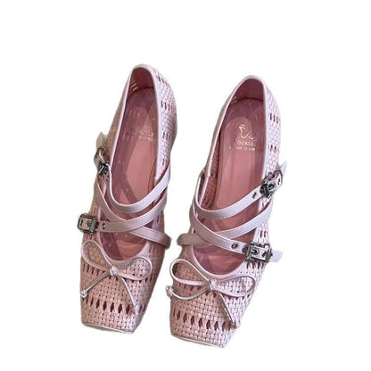 Elegante Slingback Schuhe Damen mit geflochtenem Design