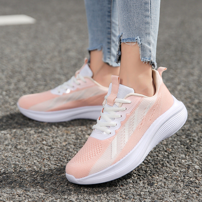 Damen Sneaker Sportlich Atmungsaktiv Freizeitschuhe