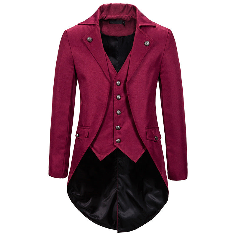 Herren Blazer Elegant Modern Asymmetrisch Floral