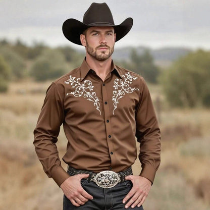 Männer Western Hemd Modern Glamour Style