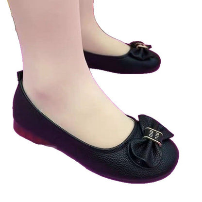 Damen Ballerinas Elegante Schleife Komfortabel