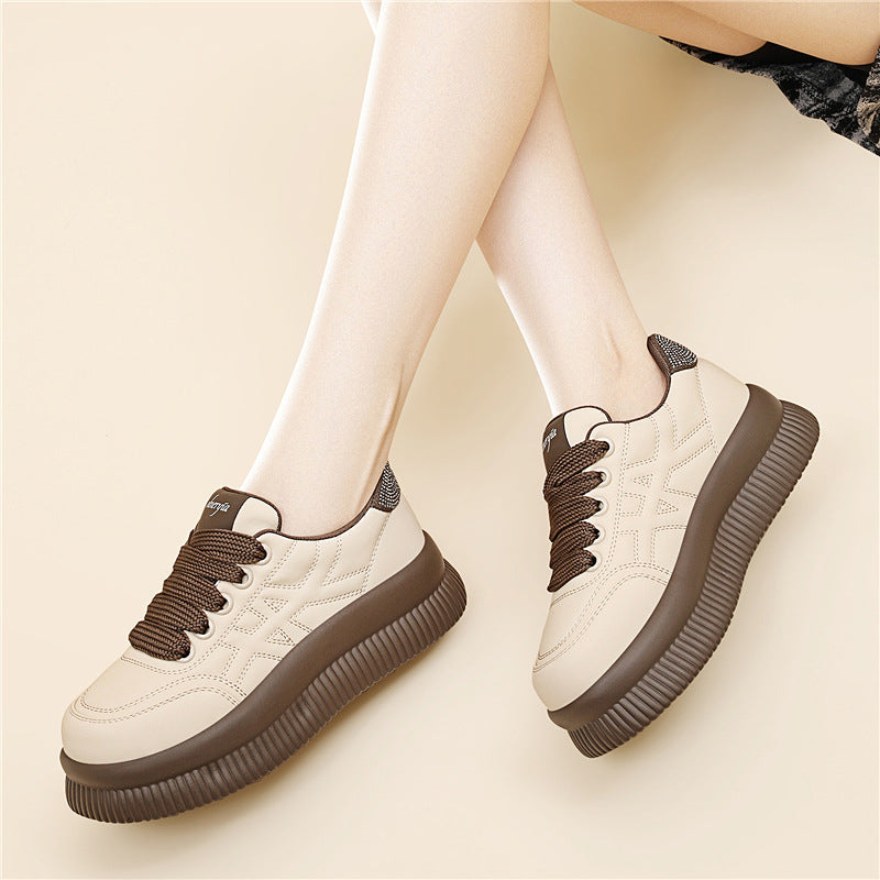 Damen Plateau Sneaker Hoch mit Dämpfung Komfort Modisch