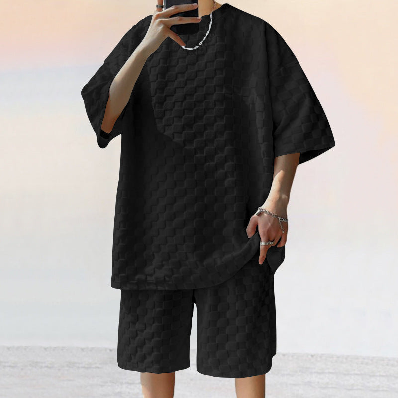 Sommer Set aus Baumwolle Leicht Freizeit Outfit Unisex