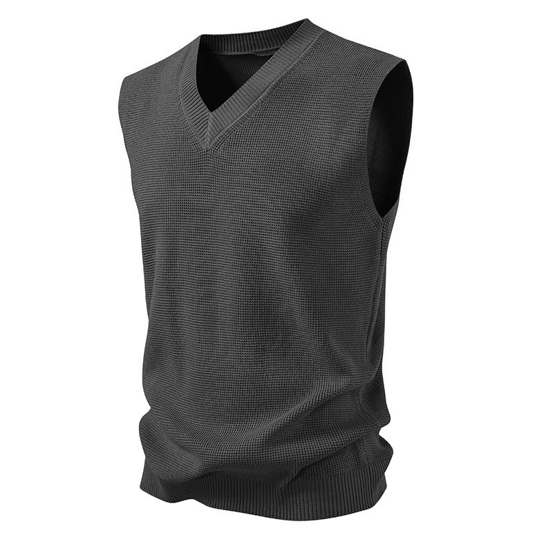 Herren Pullover Ärmelloser Strickpullover Trendig Modern