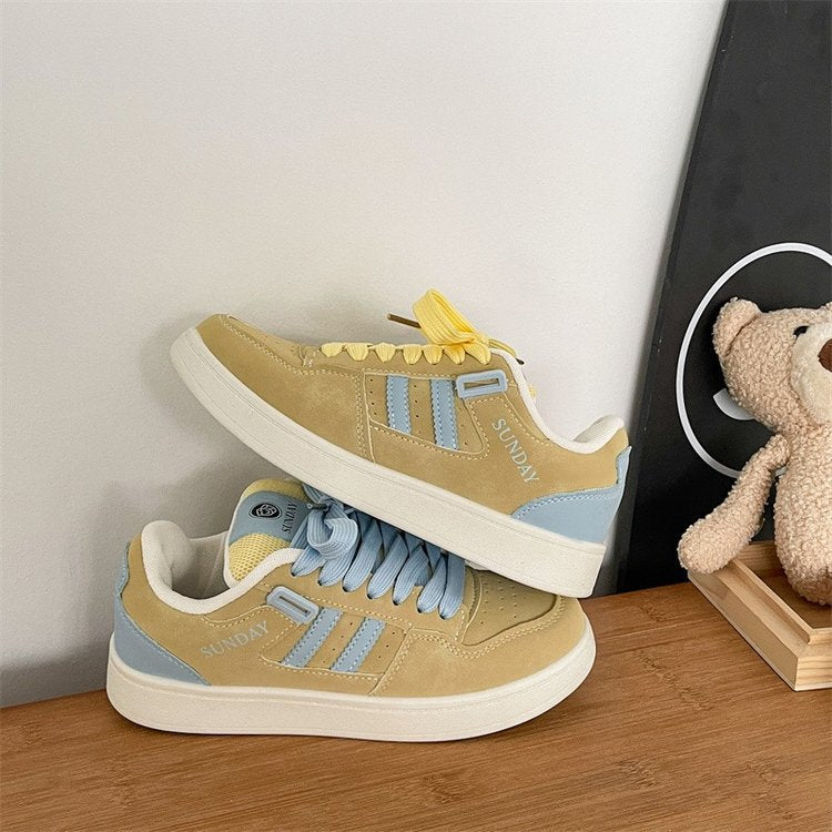Damen Sneaker Weiches Wildleder Bunt Modisch - BerlinGlamour