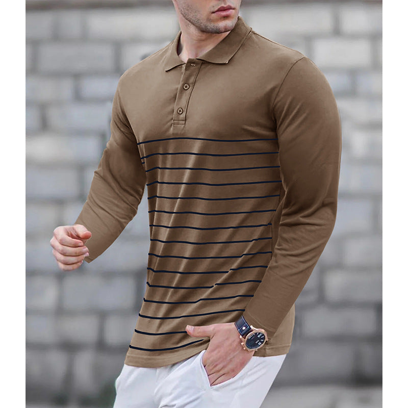 Herren Poloshirt Langarm Elegant Modern - BerlinGlamour