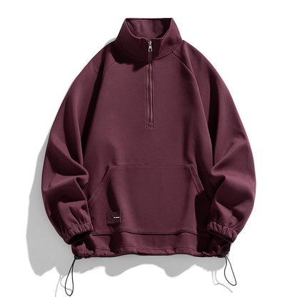 Herren Pullover Langarm Kurzreißverschluss Modern