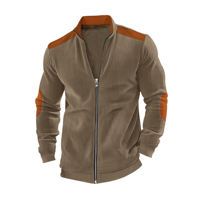 Herren Sportjacke Modern Reißverschluss Komfortabel