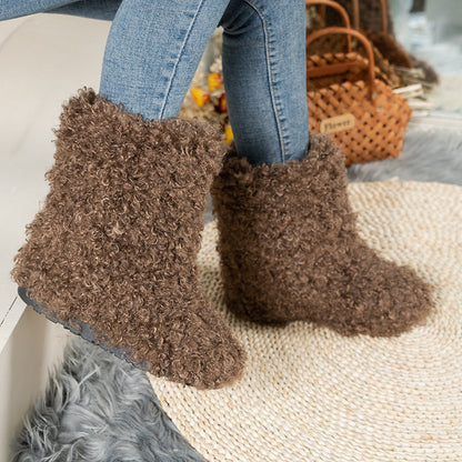 Weiche Damen Hausschuhe Fleece Warm Kuschelig