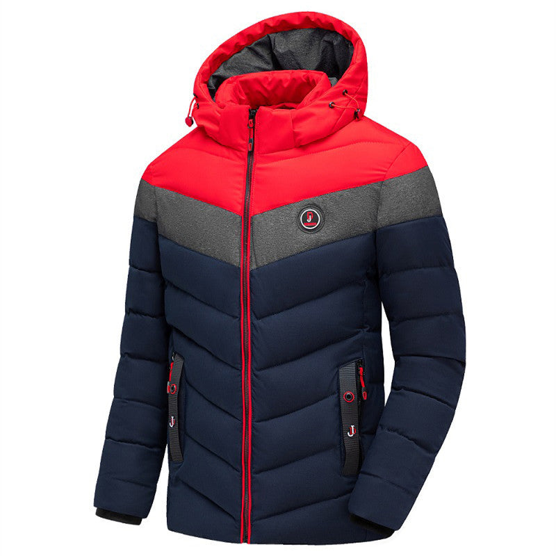 Herren Winterjacke Warm mit Kapuze Modern