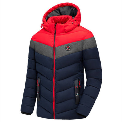 Herren Winterjacke Warm mit Kapuze Modern