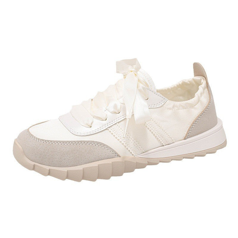 Damen Sneaker Modisch Satin Details Schuhe - BerlinGlamour