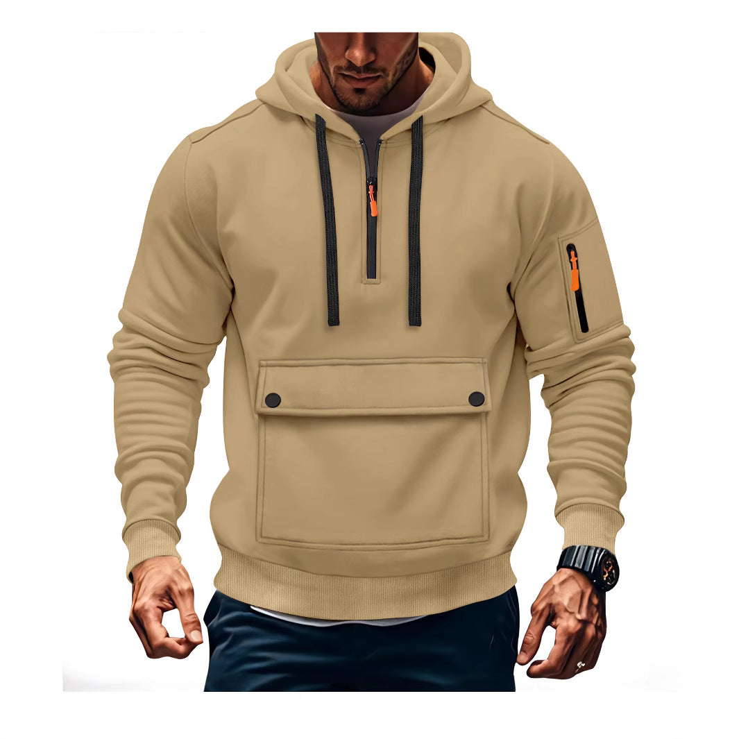 Herren Kapuzenpullover Lässig mit Taschen Größe XL - BerlinGlamour