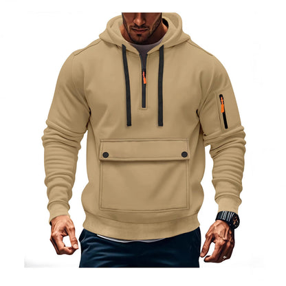 Herren Kapuzenpullover Lässig mit Taschen Größe XL - BerlinGlamour