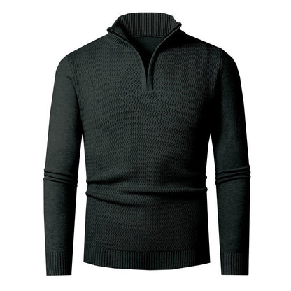 Herren Pullover Strick Modern Hochkragen Berlin Style