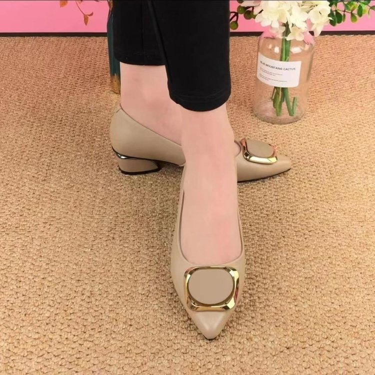 Damen Pumps Klassisch mit Nieten und Strass