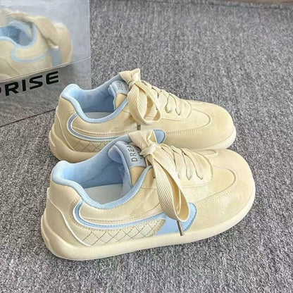 Damen Sneaker Bequem Schnürsystem Komfort Fußbett