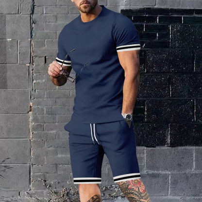 Herren Sportset Kurzarm Funktionstaschen Modern