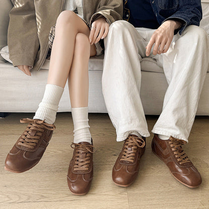 Damen Leder Schnürschuhe Elegante Mode Schuhe Frauen