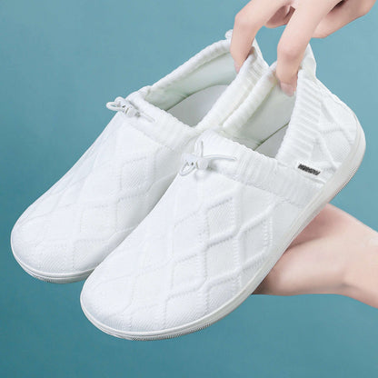 Damen Sneaker Bequem Slip-On Elastisch