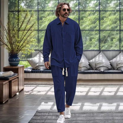 Herren Freizeitset Modern mit Satin-Oberfläche Hochwertig