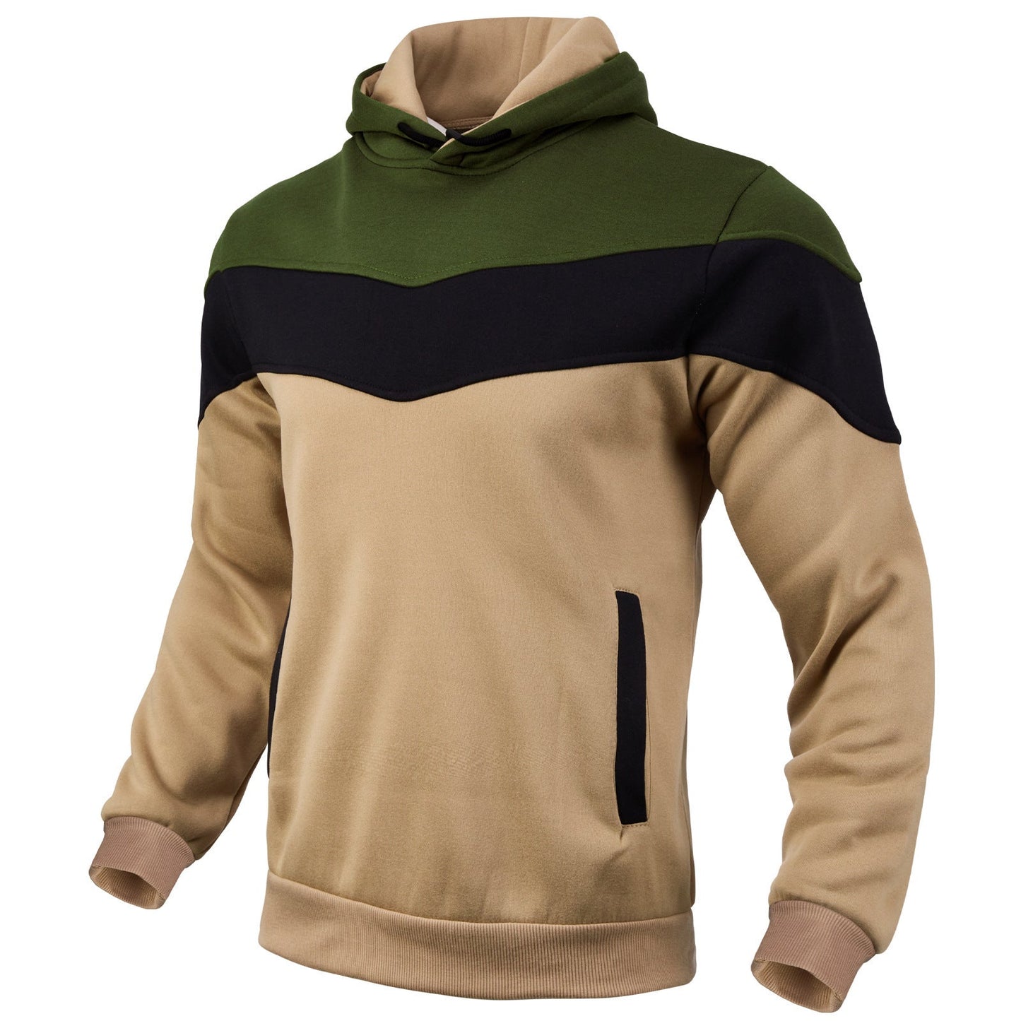 Herren Hoodie Sportlich Farbblock Design Modern