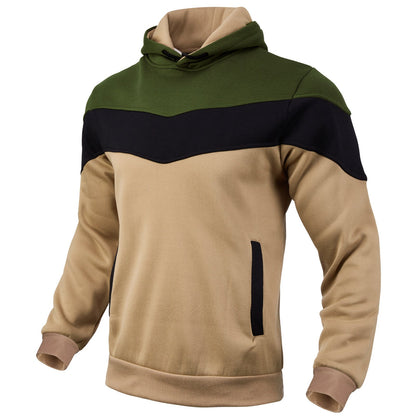 Herren Hoodie Sportlich Farbblock Design Modern