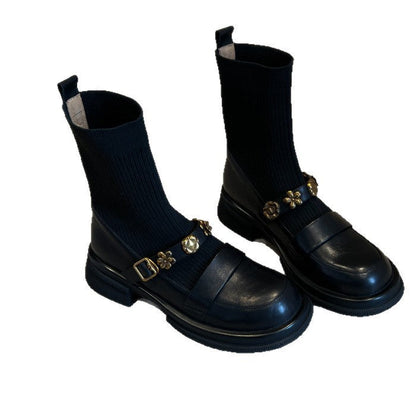 Damen Stiefel Ankle Boots Schnürsenkel Elegante Schwarz
