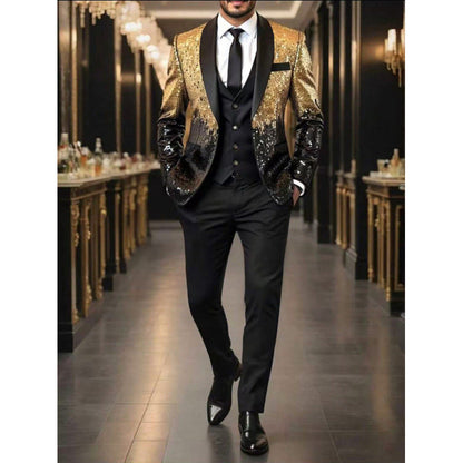 Glamour Sakko Herren Paillettenjacke Elegant - BerlinGlamour
