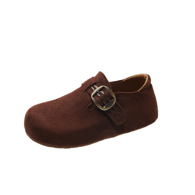 Damen Clogs Bequem Kunstleder Modisch Schnalle