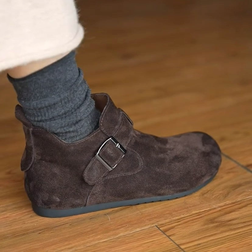 Damen Mokassins Bequem Reißverschluss Schuhe Heidi Stil - BerlinGlamour