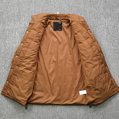 Herren Steppjacke Overshirt mit Klappentaschen Robust