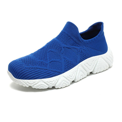 Damen Sneaker Atmungsaktiv Bequem Slip On Sportschuhe