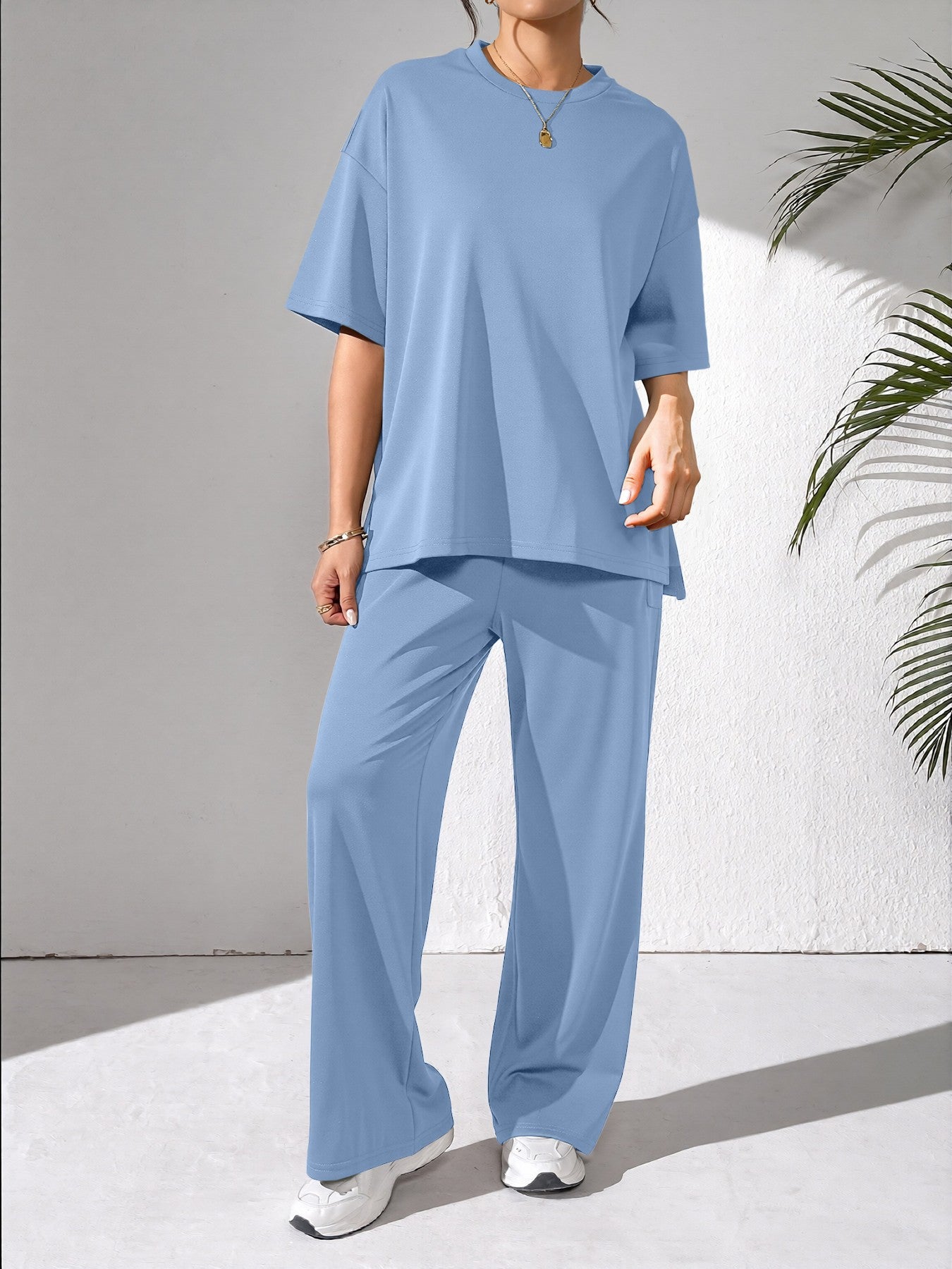 Damen Freizeit Set Weites Oberteil Bequem