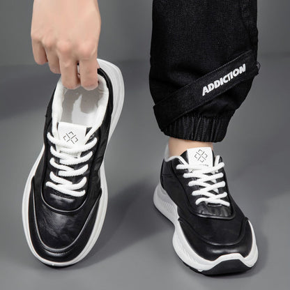 Damen Sneaker Leder Sportlich Lauffreudig Atmungsaktiv
