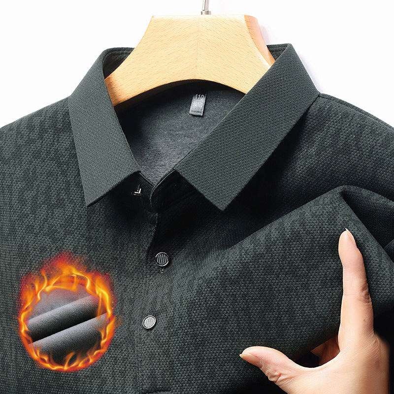 Herren Poloshirt Langarm Feuchtigkeitsregulierend Modern