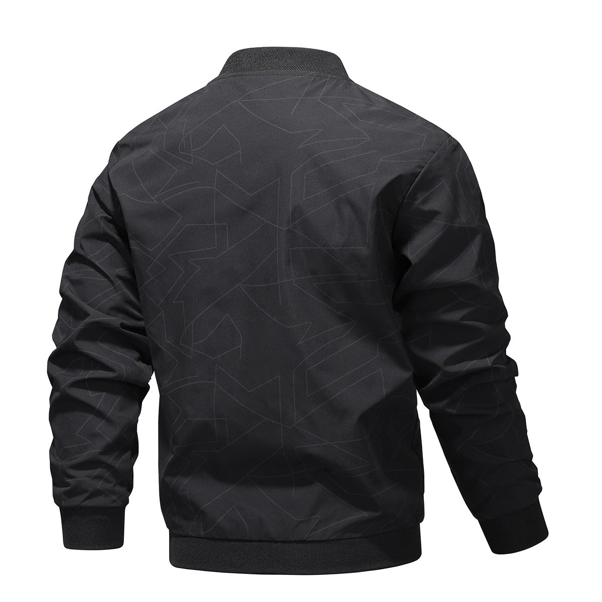 Herren Bomberjacke Elegant Stylisch Mit Muster