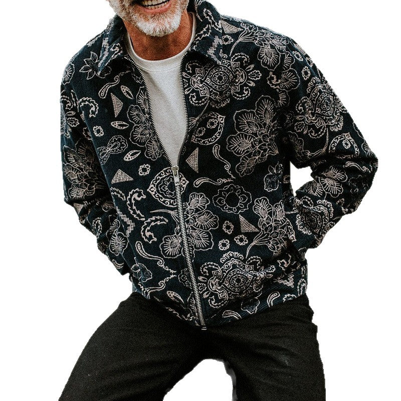 Herren Jacke Mit Floral Muster Praktisch Berlin