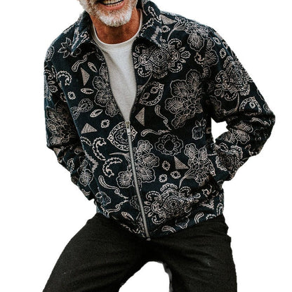 Herren Jacke Mit Floral Muster Praktisch Berlin